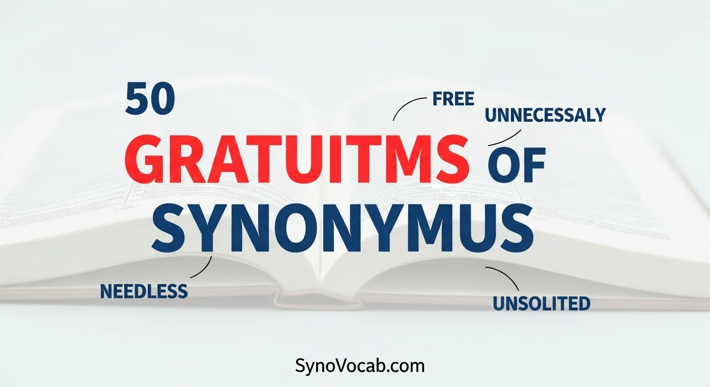 Synonyms of Gratuitous