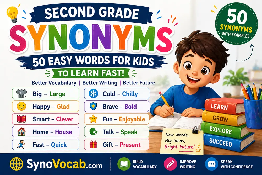 Second Grade Synonyms