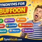 Synonyms for Buffoon
