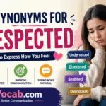 Synonyms for Disrespected