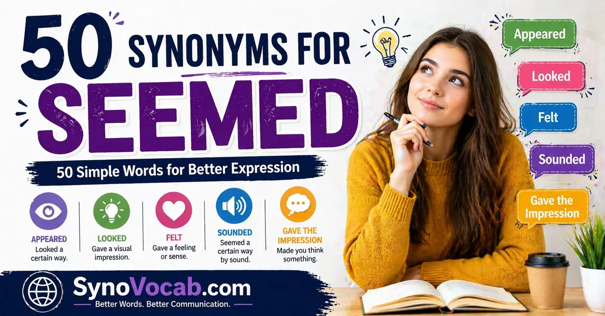 Synonyms for Seemed