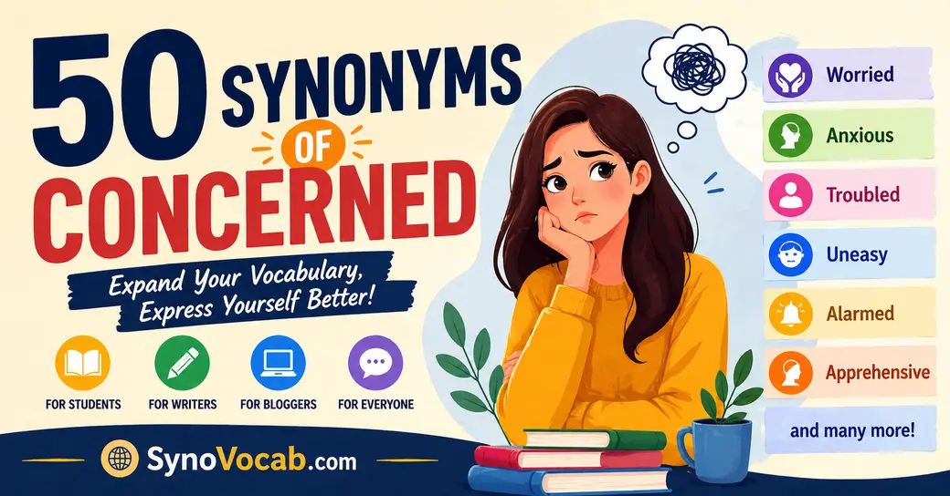 Synonyms of Concerned