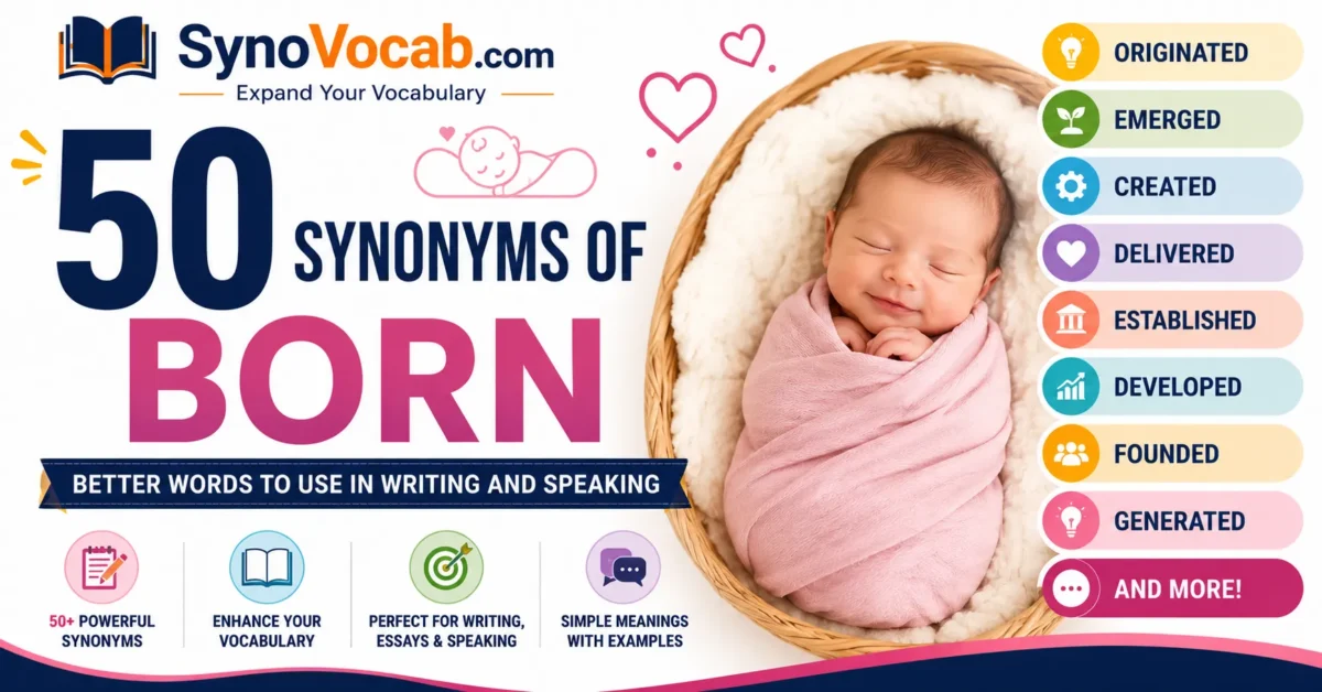 50 Synonyms of Born