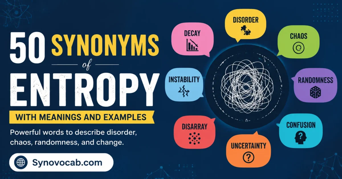Synonyms of Entropy