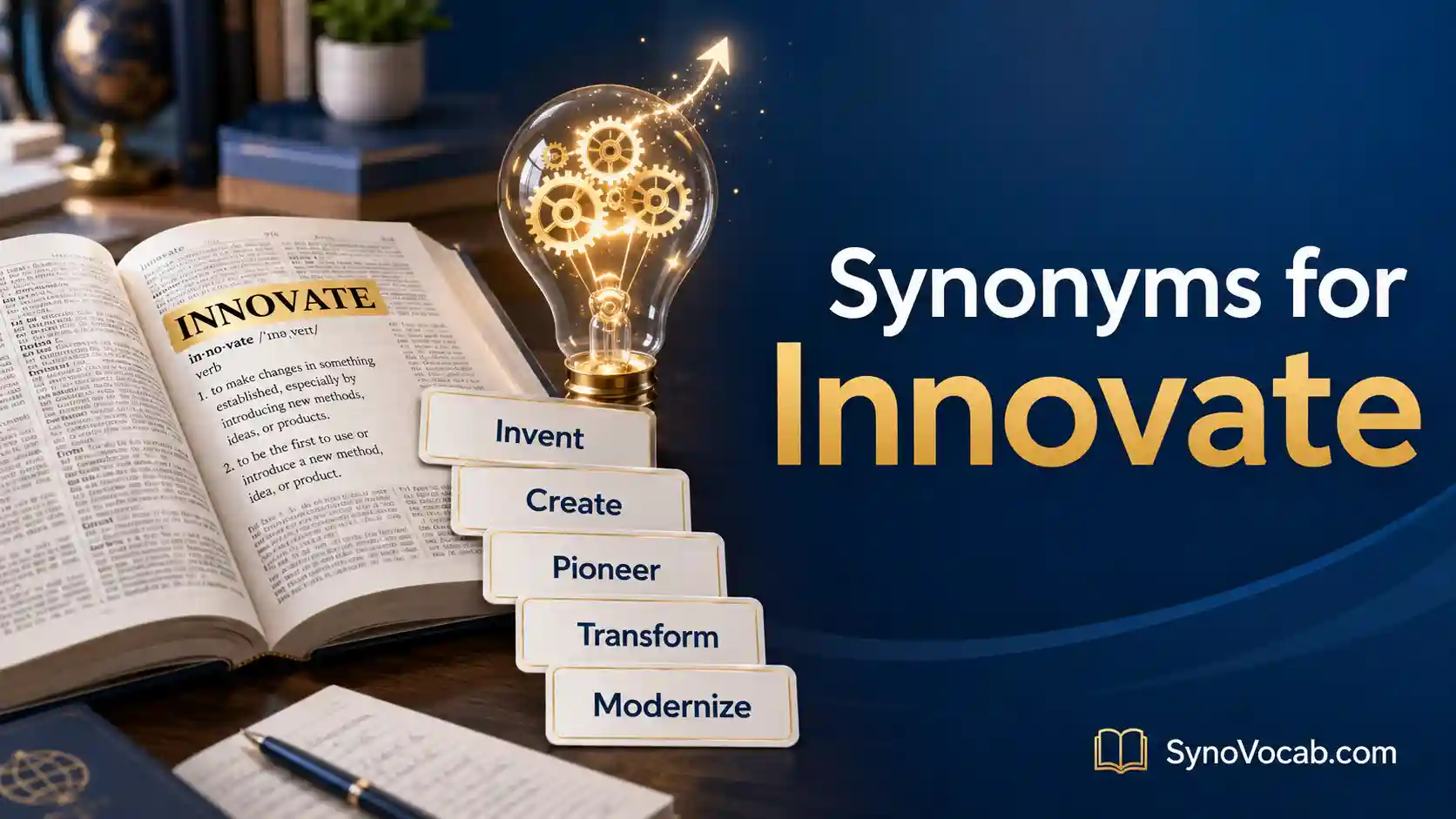 Synonyms for Innovate