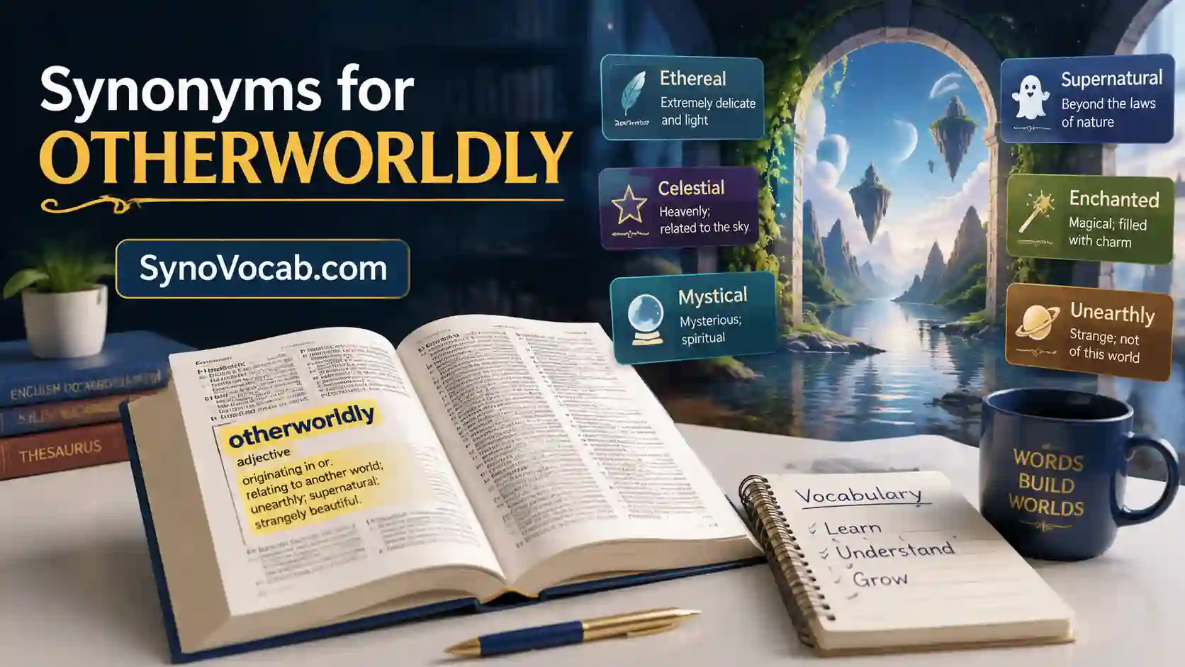 Synonyms for Otherworldly