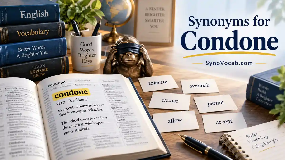 Synonyms of Condone