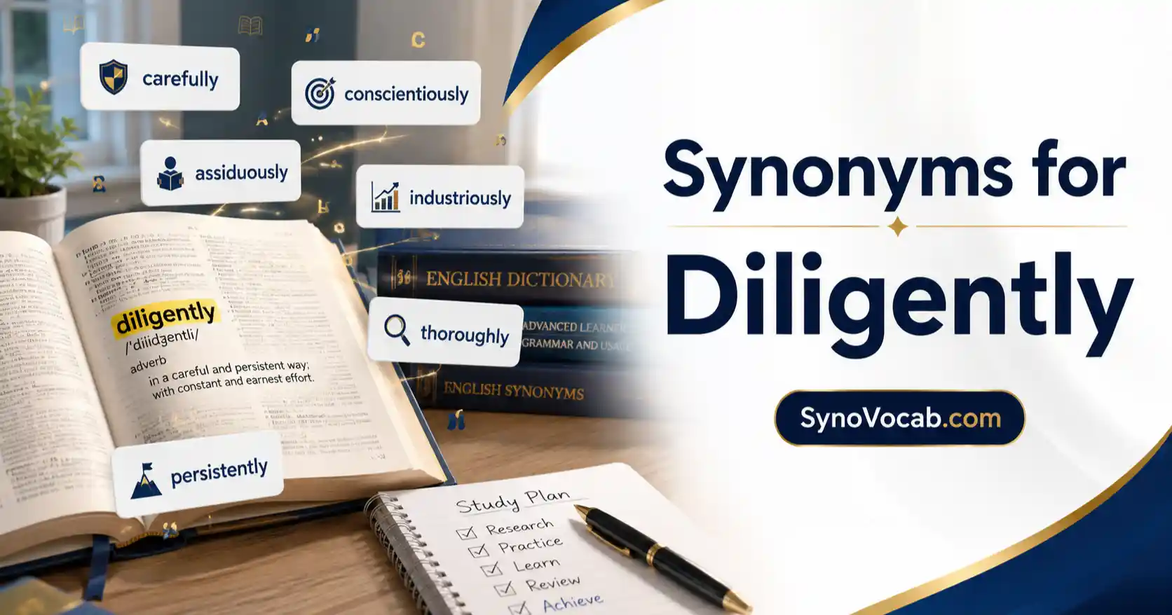 Synonyms of Diligently