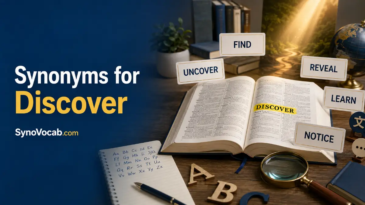Synonyms of Discover