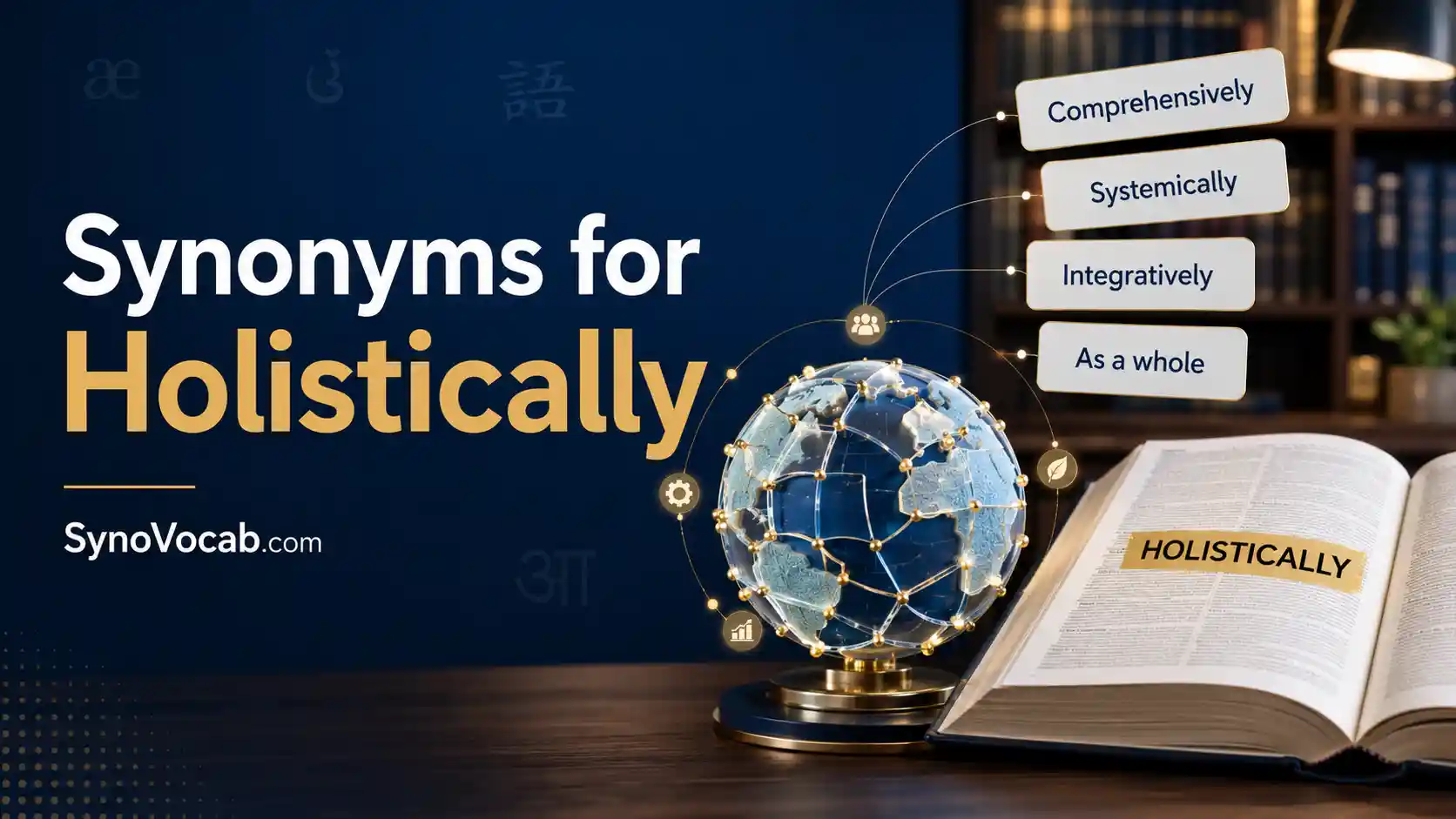 Synonyms of Holistically