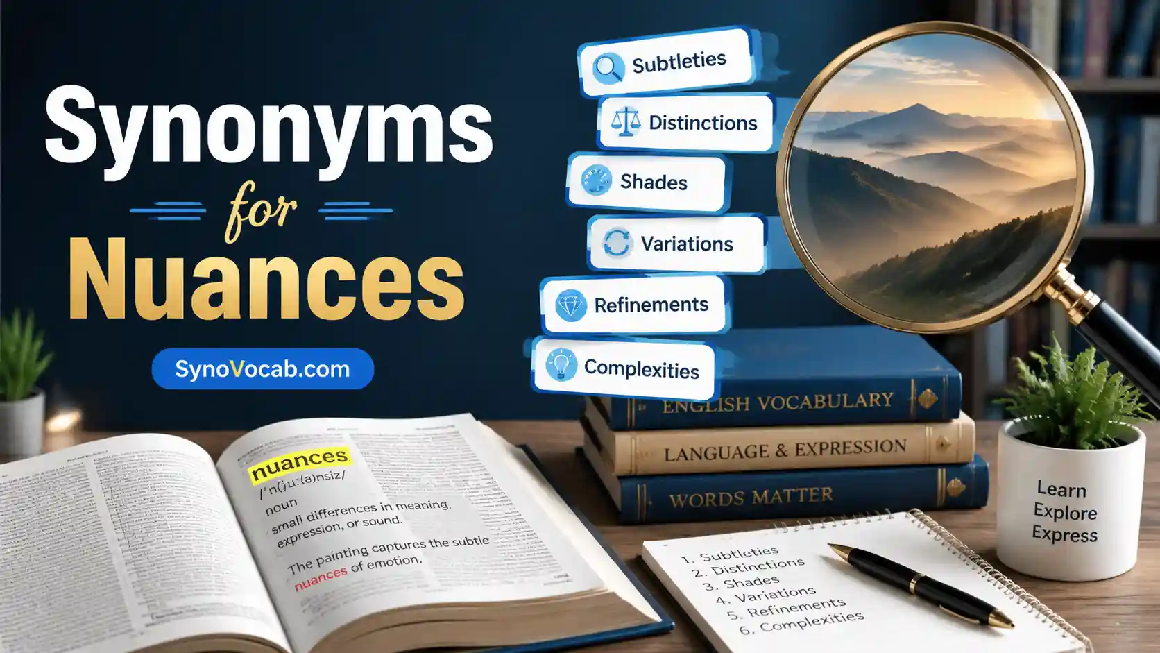 Synonyms of Nuances