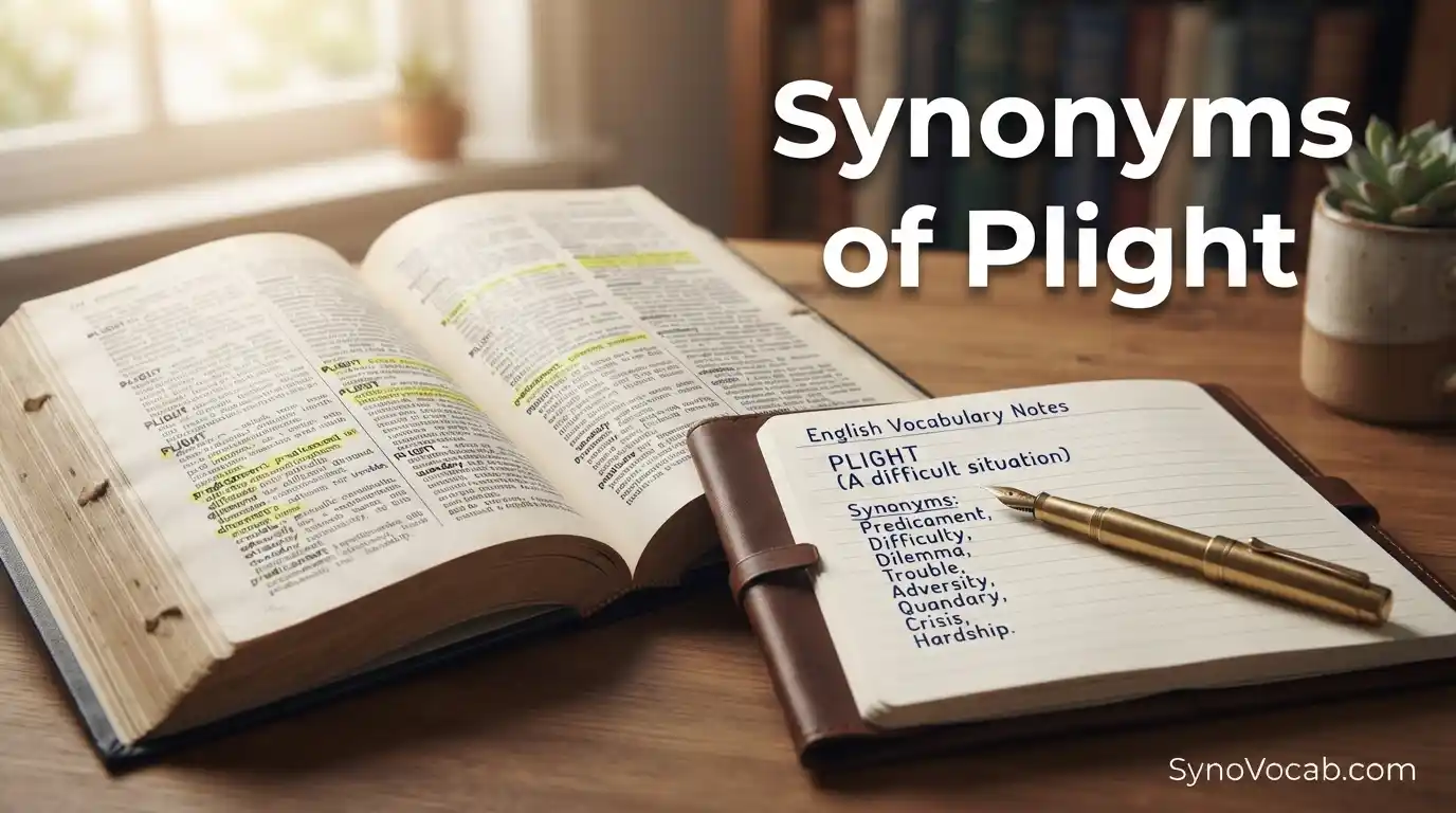 Synonyms of Plight