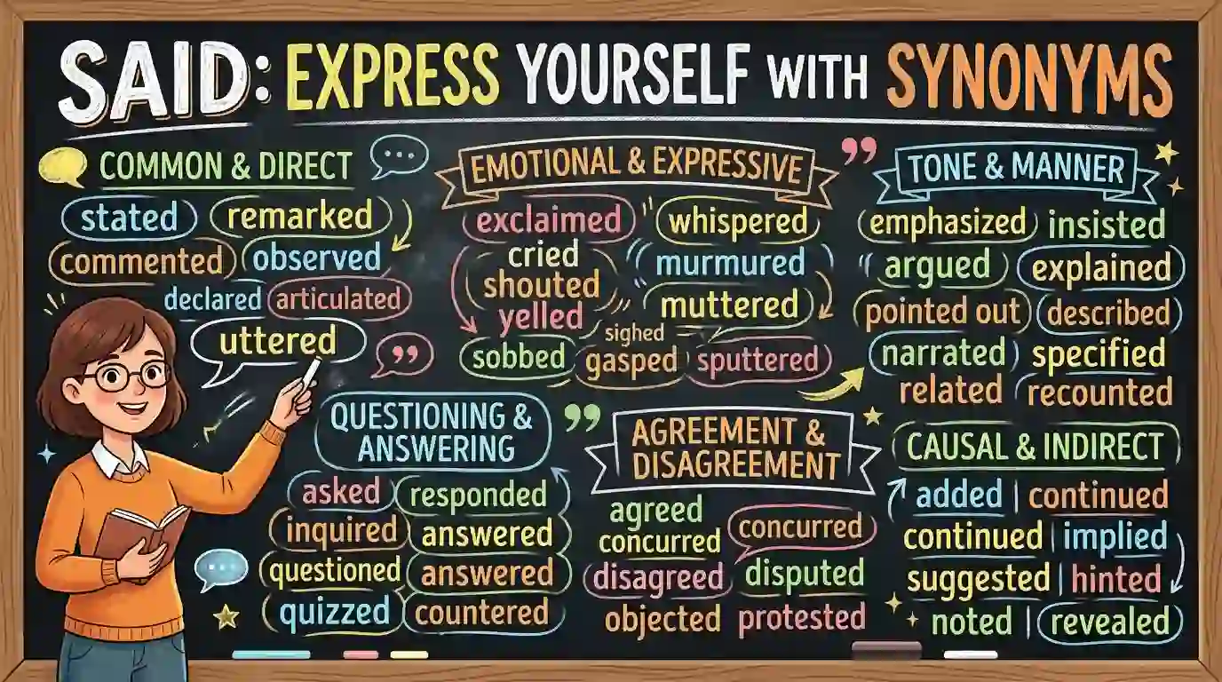 synonym for said