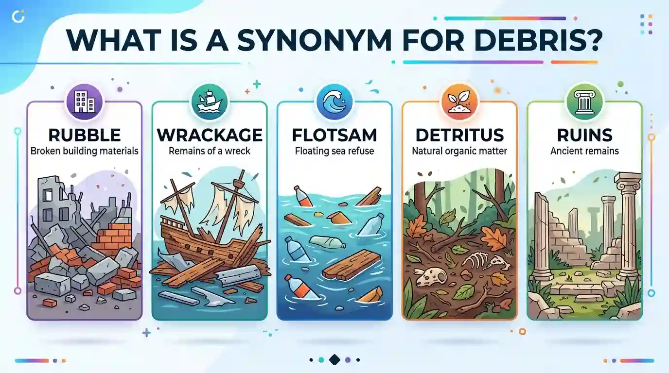 what is a synonym for debris
