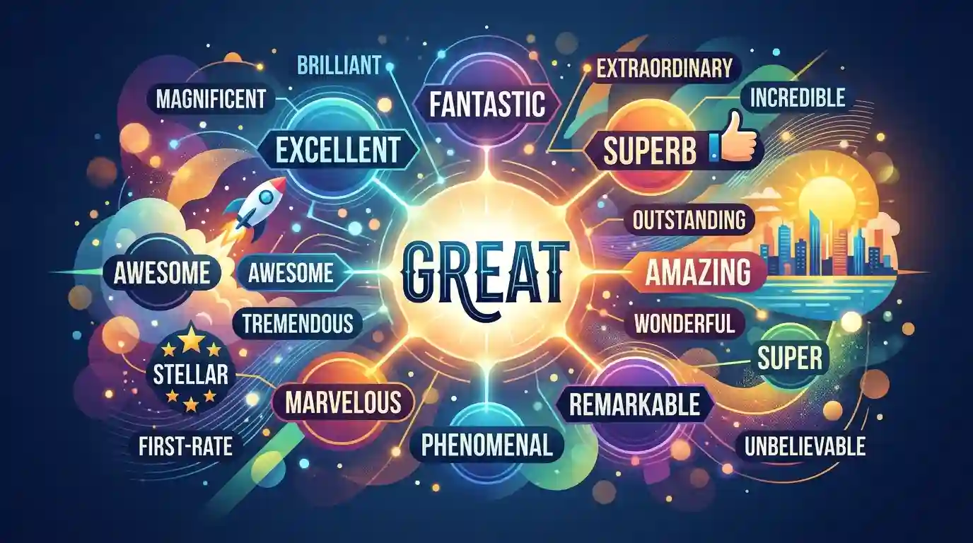 what is a synonym for great